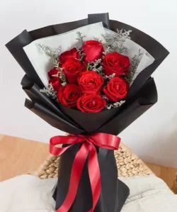 bó hoa hồng mini
