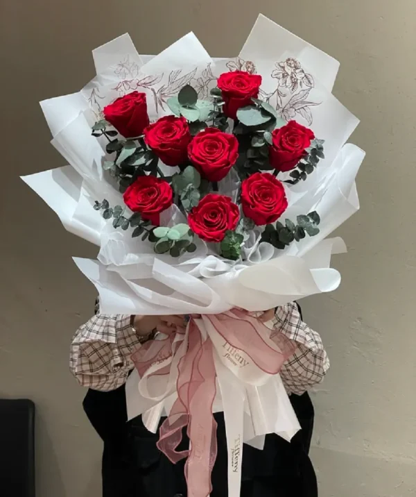 Bó hoa hồng theo phong cách hàn quốc