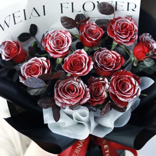mẫu bó hoa hồng ngoại đẹp