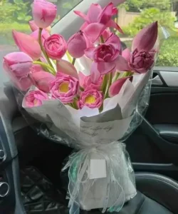 Bó hoa sen tặng sinh nhật