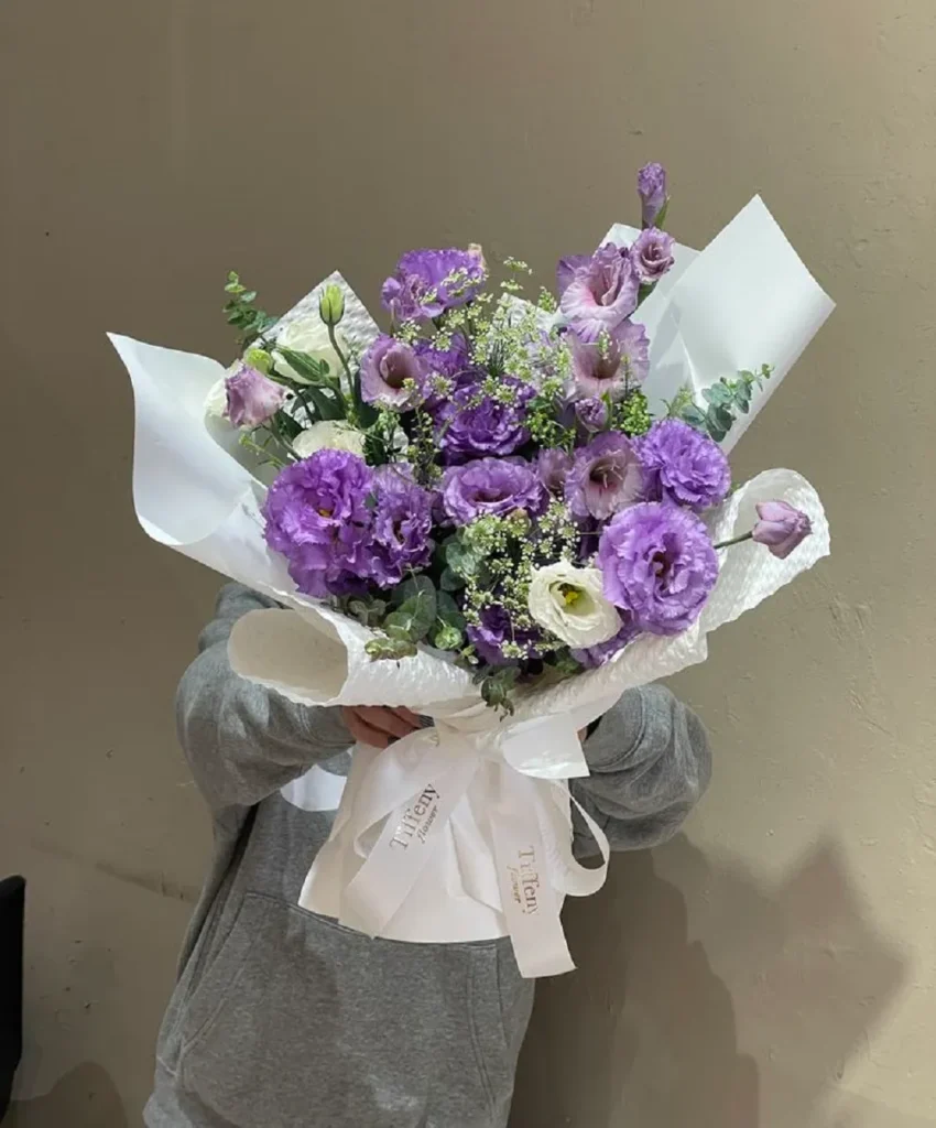 Bó hoa sinh nhật màu tím