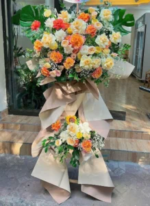 hoa mừng khai trương spa