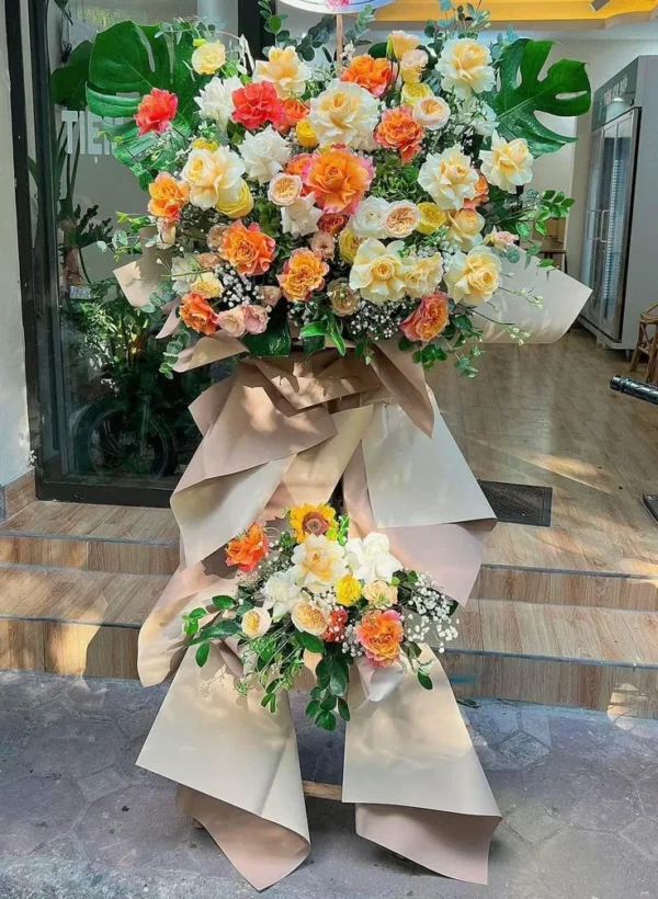 hoa mừng khai trương spa