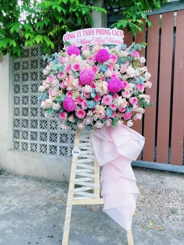 Lẵng hoa mừng khai trương spa sang trọng, đẹp và ý nghĩa - Ảnh 2