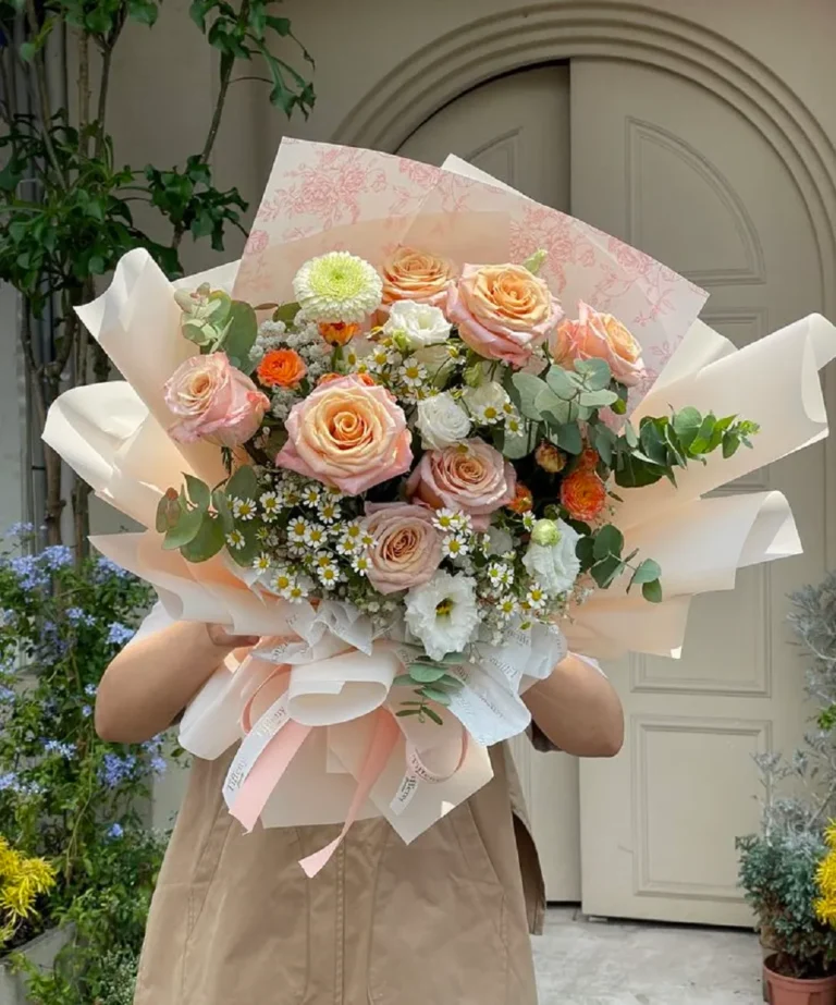 mẫu hoa tặng cô giáo