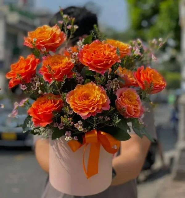 giỏ hoa cho người lớn tuổi