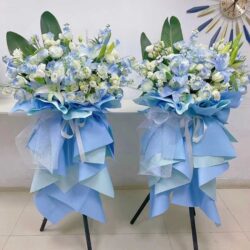 hoa khai trương nhà hàng