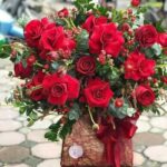 Lẵng hoa hồng đẹp chúc mừng sinh nhật