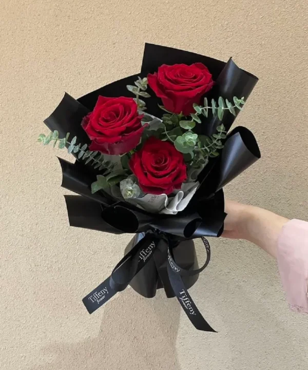 bó hoa 3 bông đẹp mắt bó hoa 3 bông đơn giản