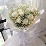 Mẫu hồng trắng mix cúc tana