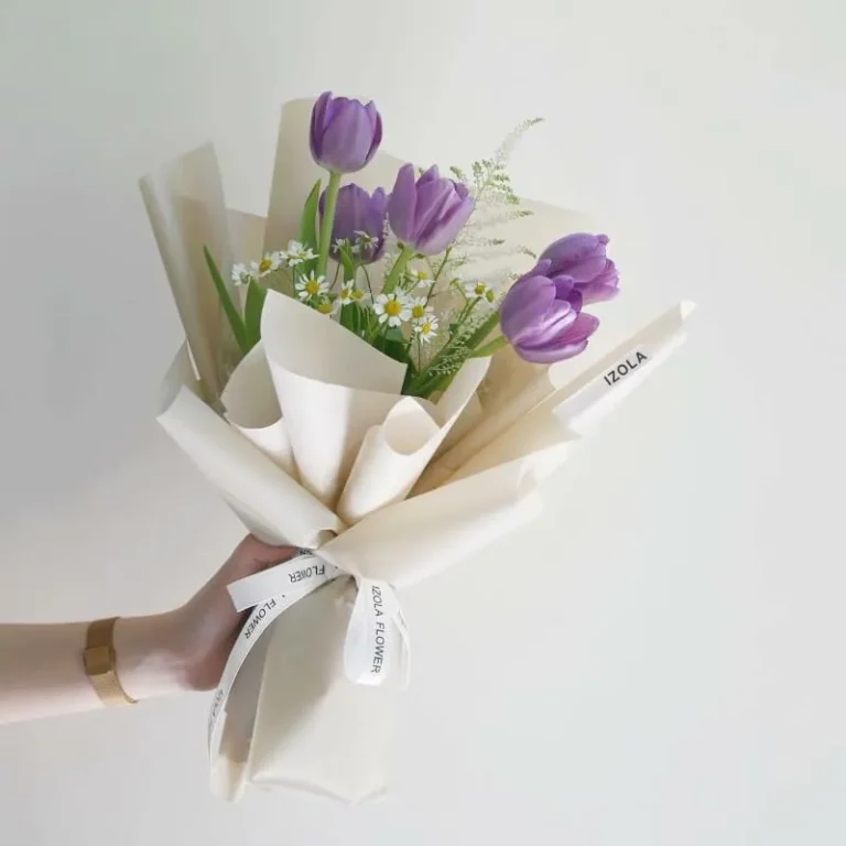 bó hoa tulip 5 bông