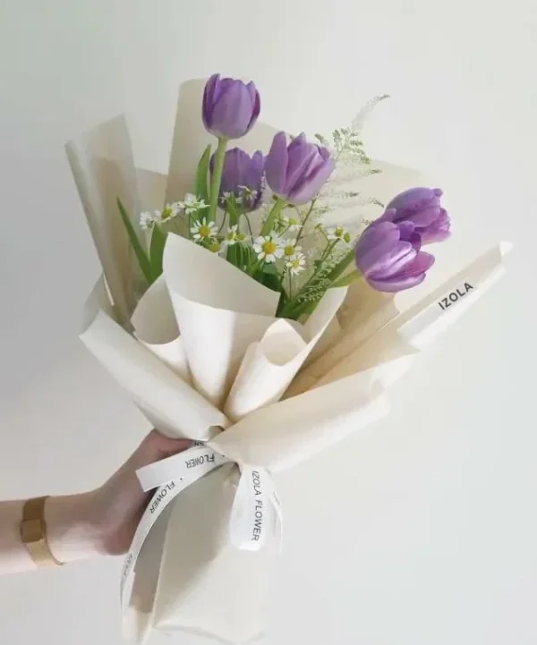 bó hoa tulip 5 bông bó hoa tulip 5 bông