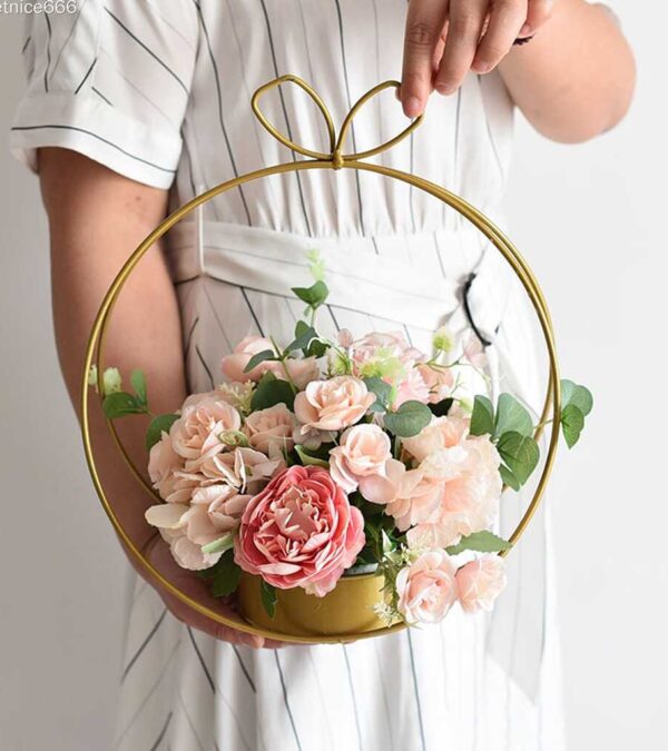 giỏ hoa để bàn đám cưới