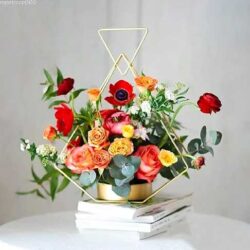 giỏ hoa để bàn tiệc cưới