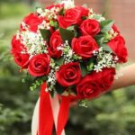 hoa cưới hồng đỏ
