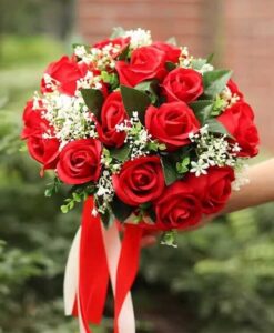 hoa cưới hồng đỏ