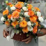 Giỏ hoa cảm ơn đối tác sang trong