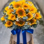 giỏ hoa hướng dương