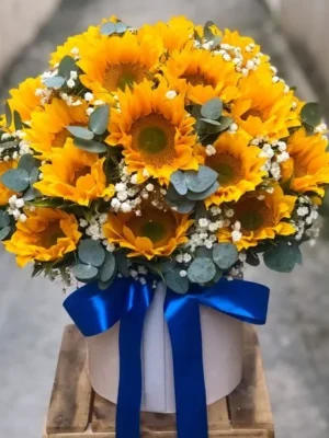 giỏ hoa hướng dương