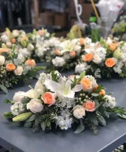 hoa để bàn hội nghị