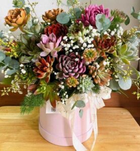 hoa khai trương sen đá