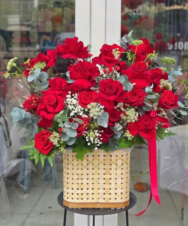 Những mẫu lẵng hoa hồng đỏ đẹp nhất tại 7f garden