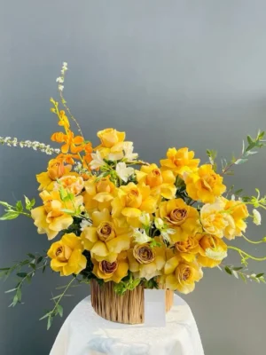 lãng hoa hồng vàng