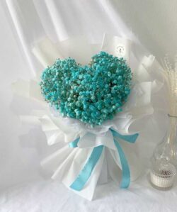 bó hoa baby hình trái tim