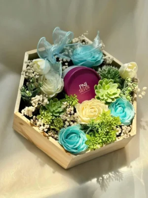 giỏ hoa hồng sáp sinh nhật