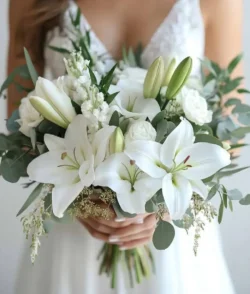 20+ mẫu hoa cưới cầm tay loa kèn