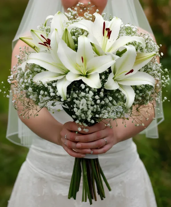 Hoa cưới hoa loa kèn Hoa cưới hoa loa kèn