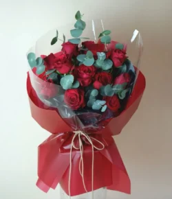 Bó hoa hồng ecuador tone đỏ