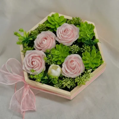 hộp hoa hồng sáp