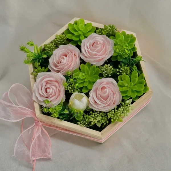 hộp hoa hồng sáp