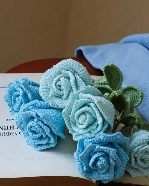 Hoa hồng len Hoa hồng len