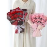 bó hoa cẩm chướng len (1)