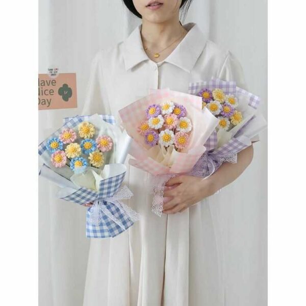 bó hoa cúc len bó hoa cúc len