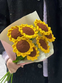 bó hoa len hướng dương