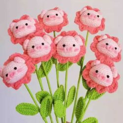 bông hoa hình con heo