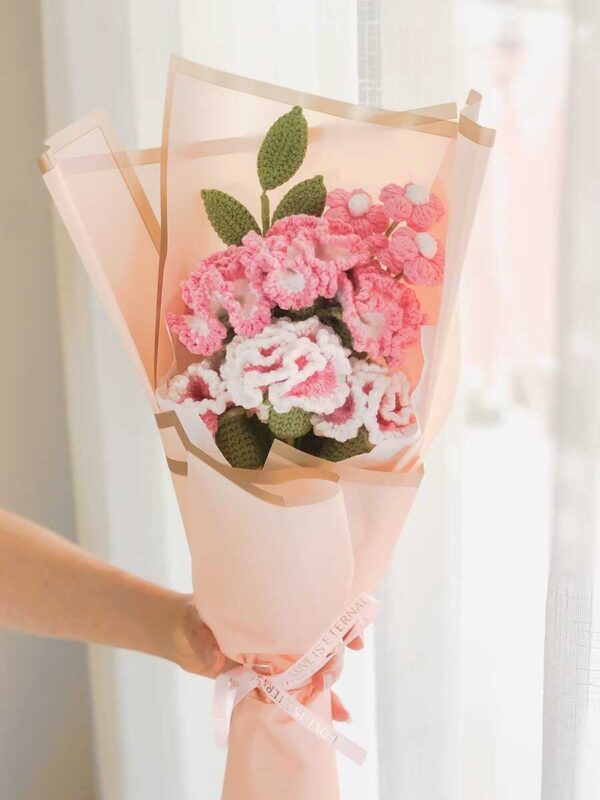 hoa cẩm chướng len (3)