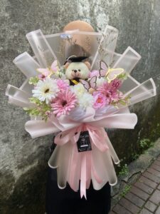 bó hoa gấu bông tặng sinh nhật
