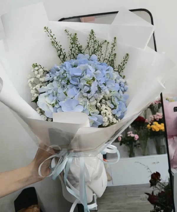 bó cẩm tú cầu 1 bông nhỏ