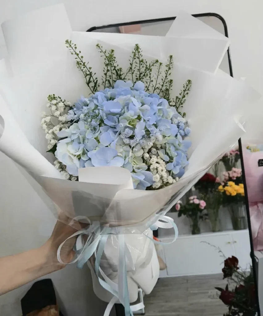 bó cẩm tú cầu 1 bông nhỏ