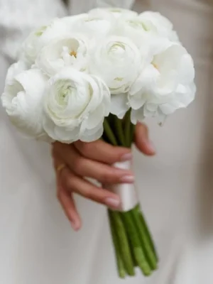 bo hoa cuoi mau don bó hoa cưới mẫu đơn