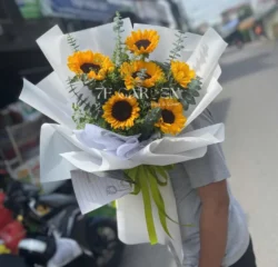 bó hoa hướng dương