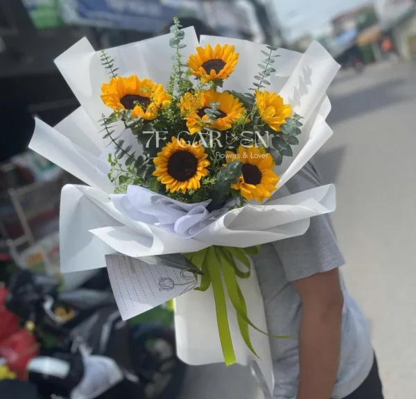 bó hoa hướng dương