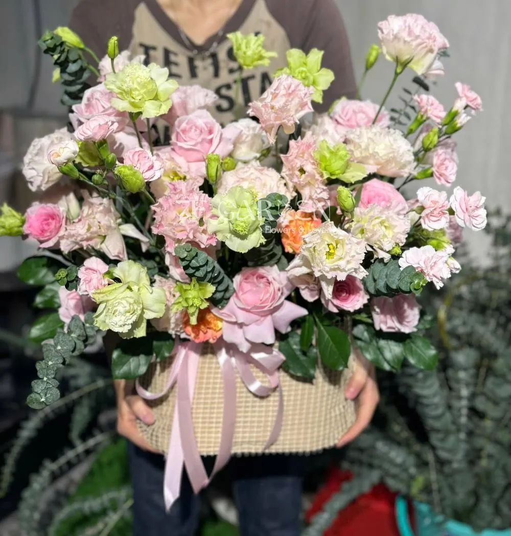 Mẫu giỏ hoa khai trương chỉ từ 300k