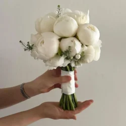 hoa cưới cầm tay mẫu đơn