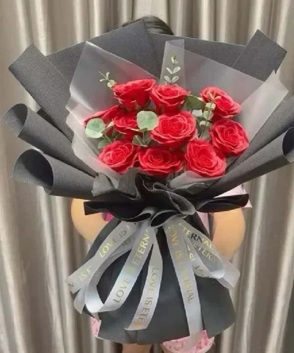 hoa hồng sáp màu đỏ