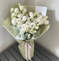 bó hoa cát tường trắng